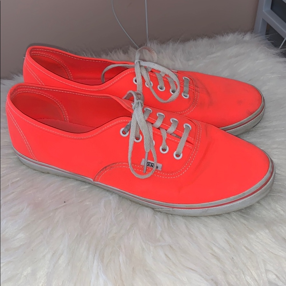 Neon Orange/Pink Van Sneakers